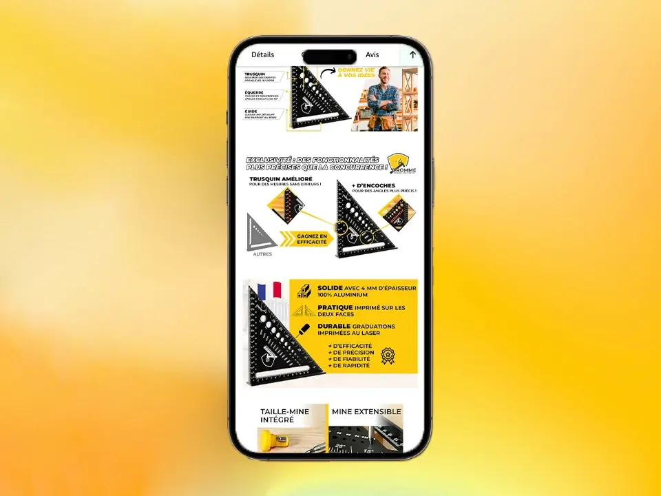Boutique Amazon de Dromme sur un téléphone portable